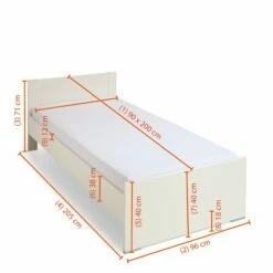 Bett Filou 90 X 200 Cm -Maison Verkaufsgeschäft FJPG S700 418