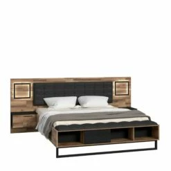 Bett Mit Nachttischen Sirius Crown 160 X 200 Cm