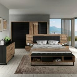 Bett Mit Nachttischen Sirius Crown 160 X 200 Cm -Maison Verkaufsgeschäft FJPG S700 572